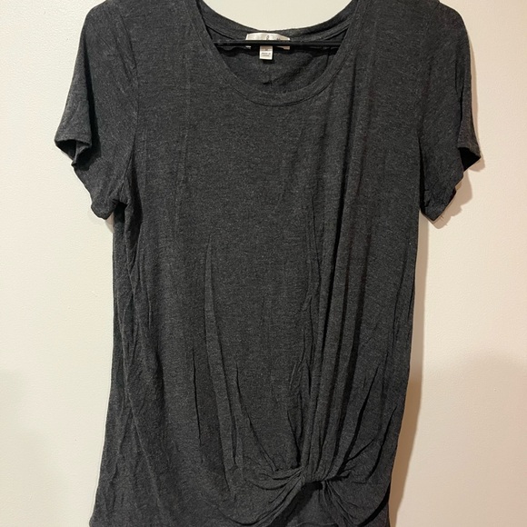 Nine Britton Charcoal Twist Front Tee - Picture 8 of 12